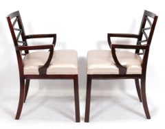 Elegant X Back Dining Chairs by Councill - Set of Six