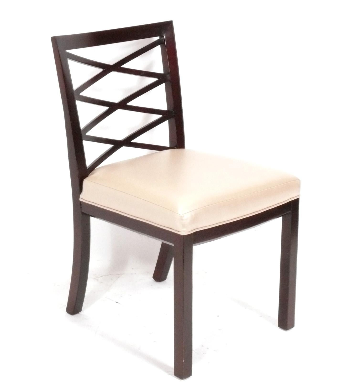 American Elegant X Back Dining Chairs by Councill - Set of Six  For Sale