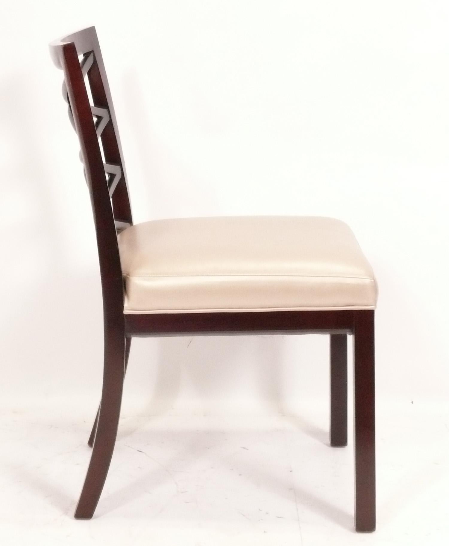 Elegant X Back Dining Chairs by Councill - Set of Six  In Good Condition For Sale In Atlanta, GA