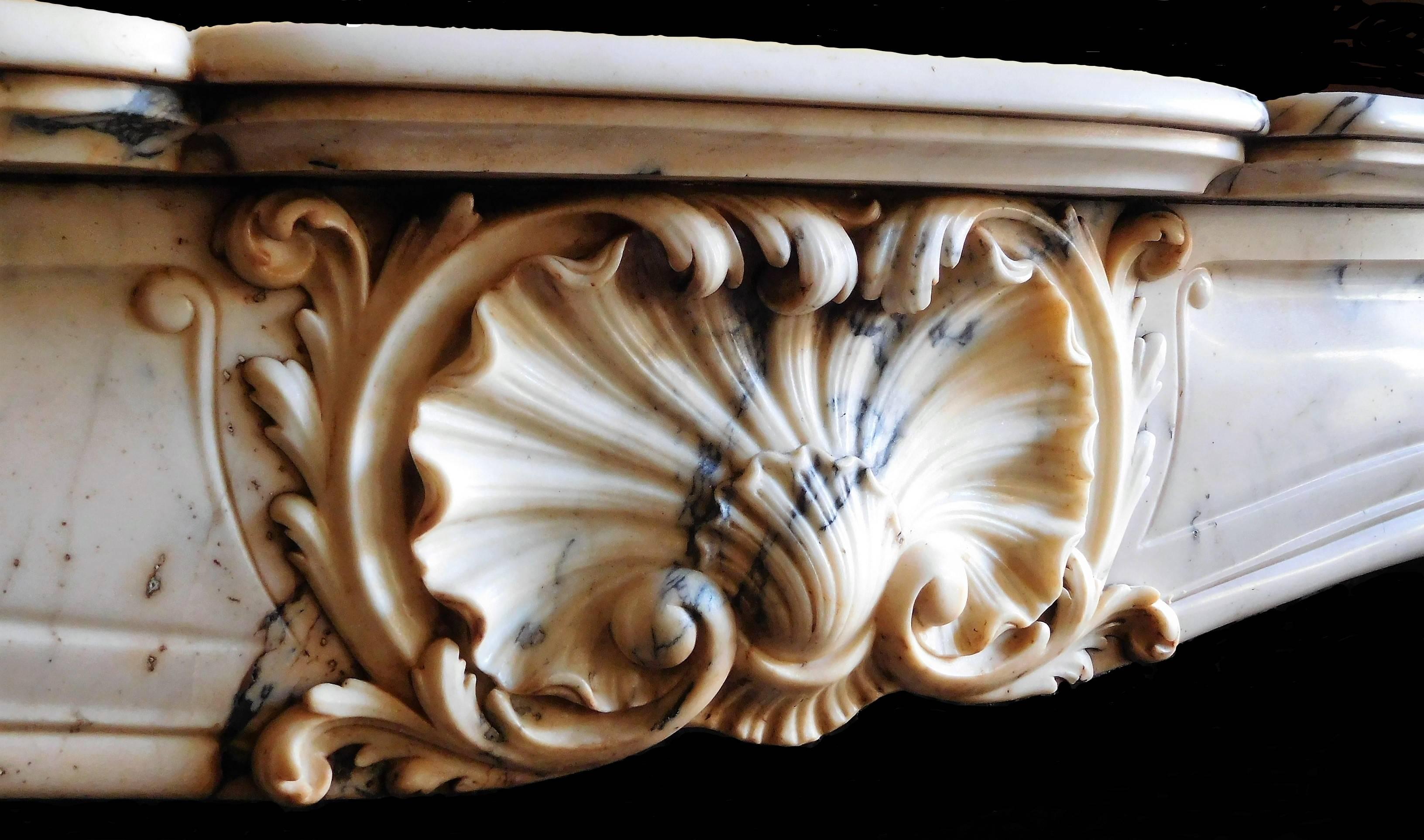 Louis XV LOUIS XV Style Fireplace In Rococo Manner For Sale