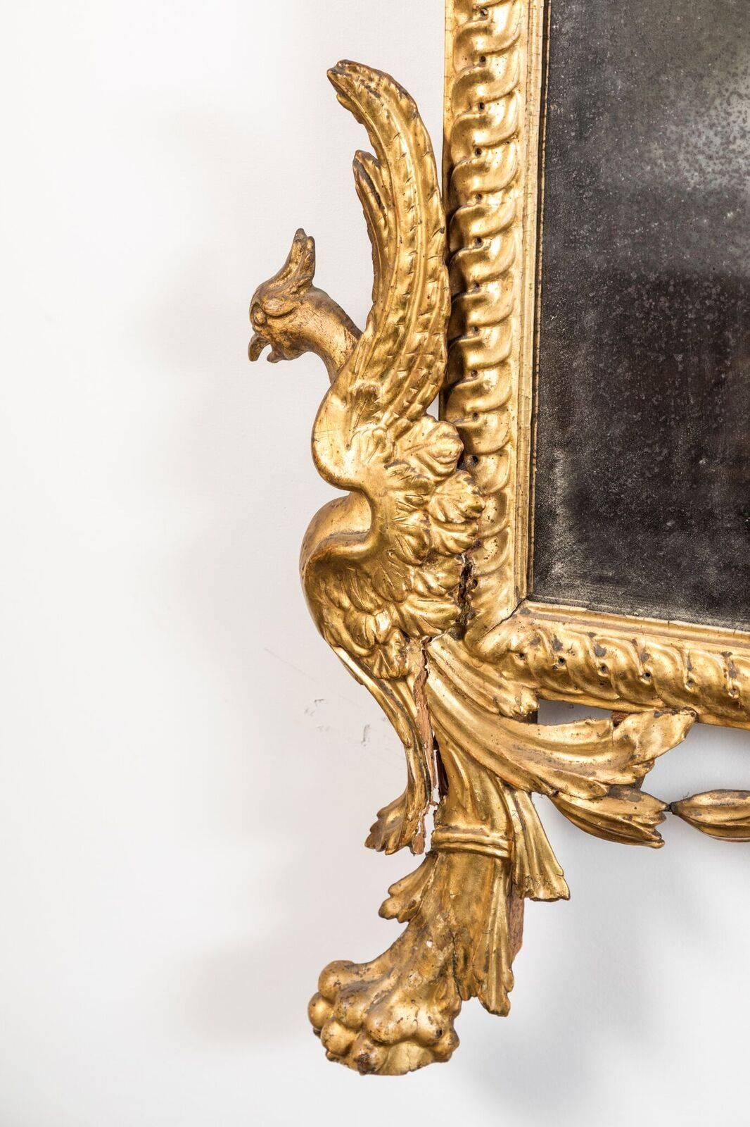 Elegant, Early 19th Century, Italian, Giltwood Mirror 1