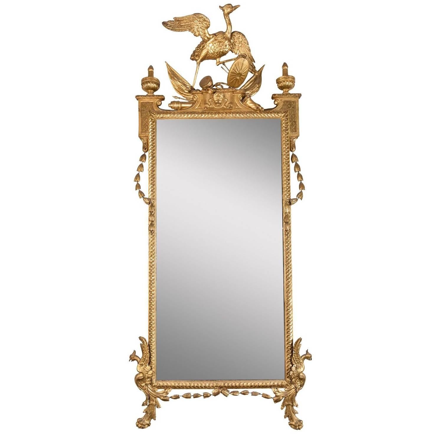 Elegant, Early 19th Century, Italian, Giltwood Mirror