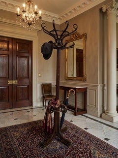 Elegant Thonet-Style Column Coat Stand