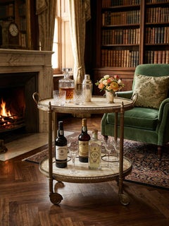 Elegant Vintage 50s Bar Trolley