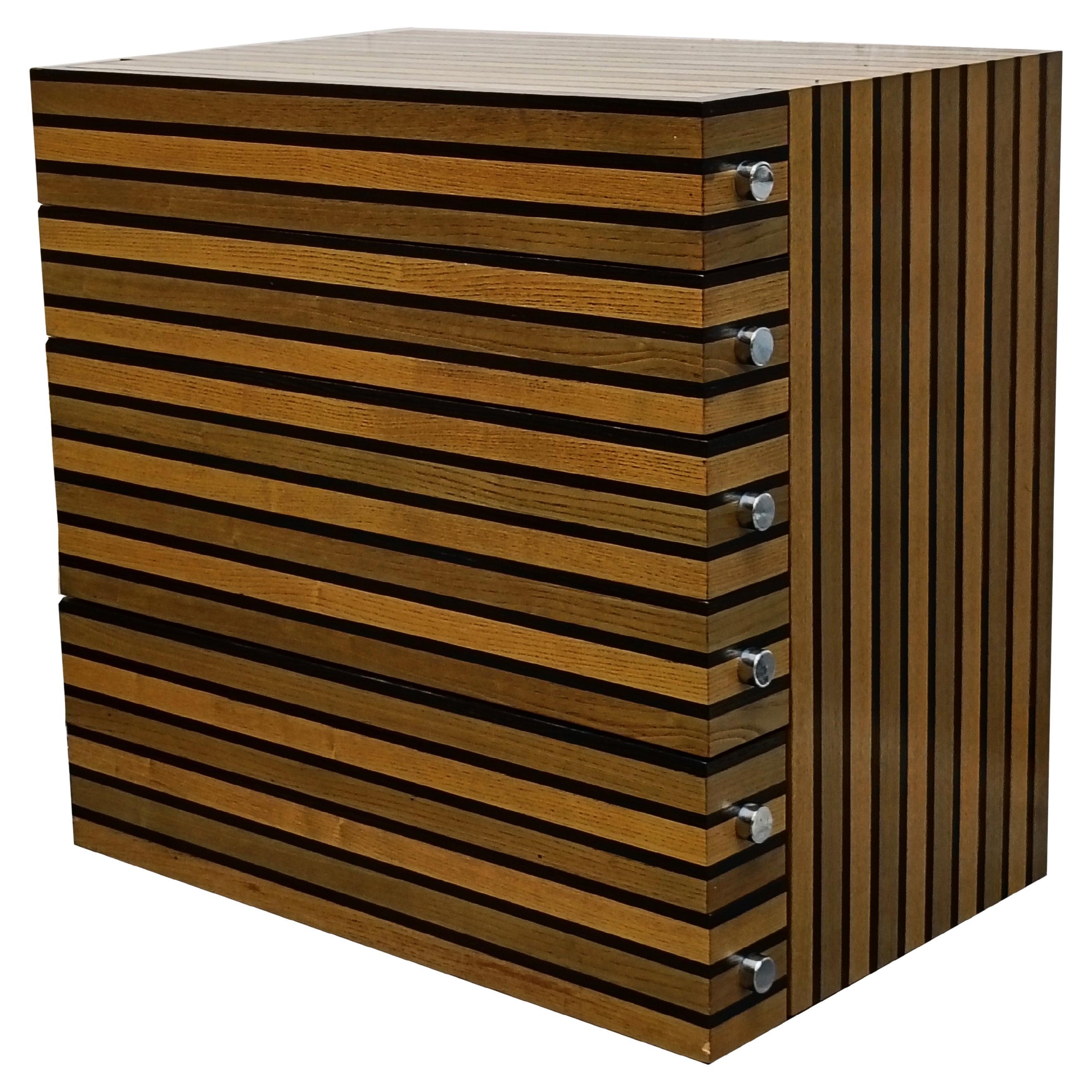 Elegante Cassettiera in Legno Design Italiano, 1960s in vendita