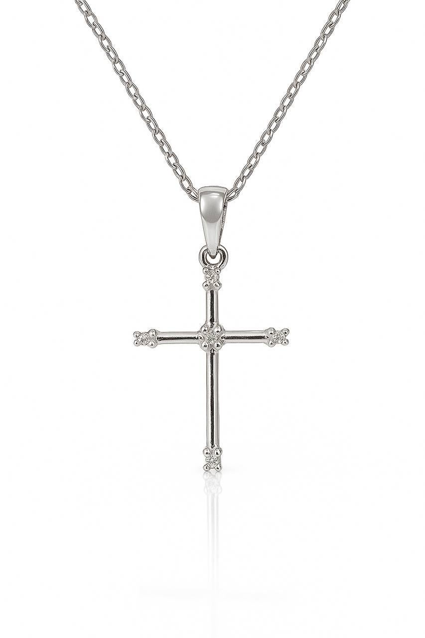 Eleganter Anhänger in Kreuzform aus 18 Karat Gold für Damen oder Herren im Angebot