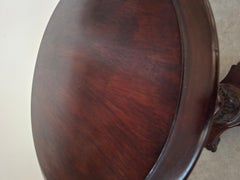 Elegant Mahogany Plant/Bust Holder Column - Vintage 1960s