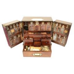 Élégante et rare pharmacie en acajou du début du 19e siècle