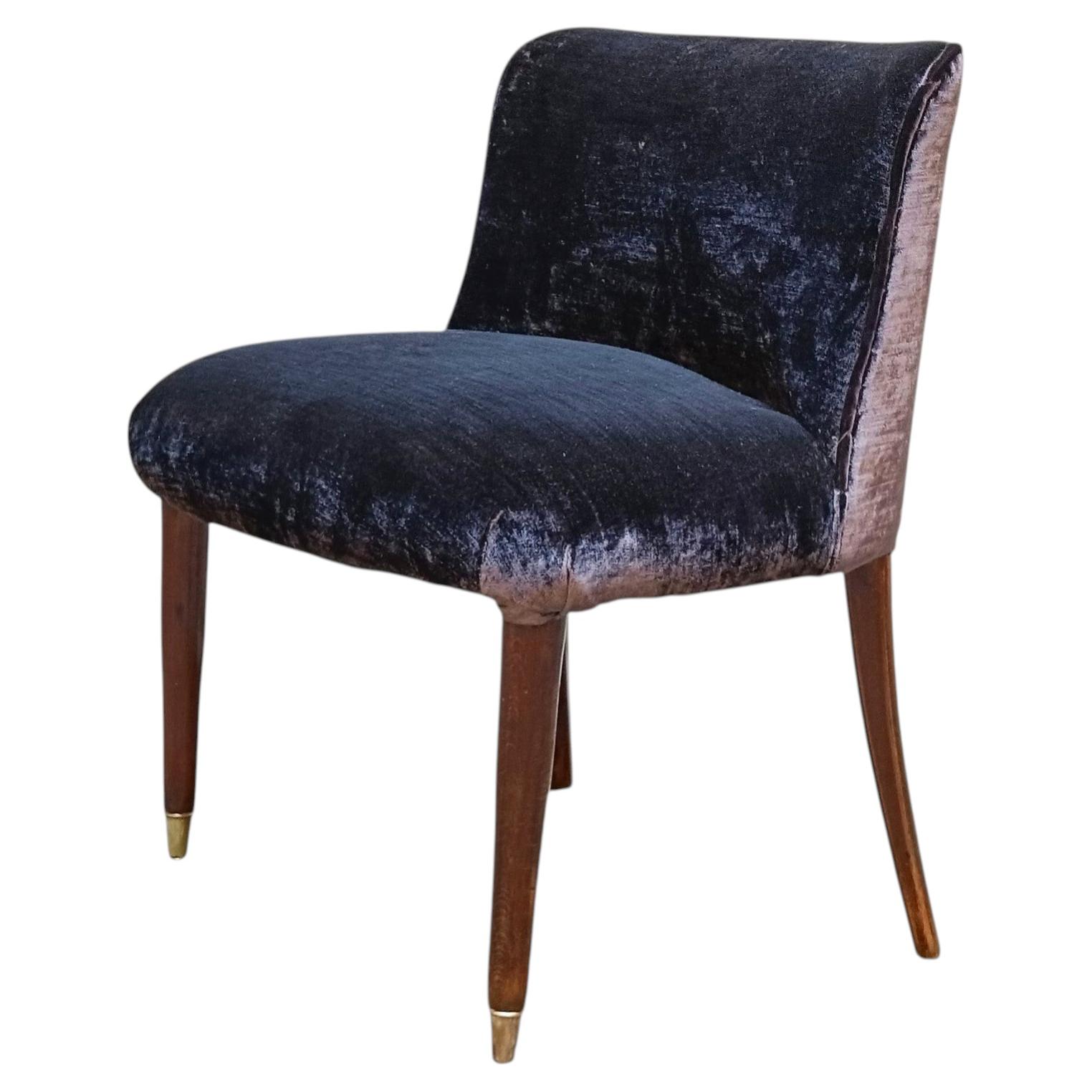 Elegant Bench with Padded Backrest, Italy, 1950s For Sale