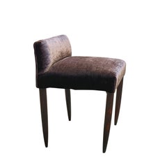 Elegant Bench in Iridescent Velvet, Italy, 1950s