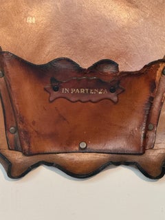 Elegant hand-crafted wall mail holder "Eleganza Toscana," 1970s