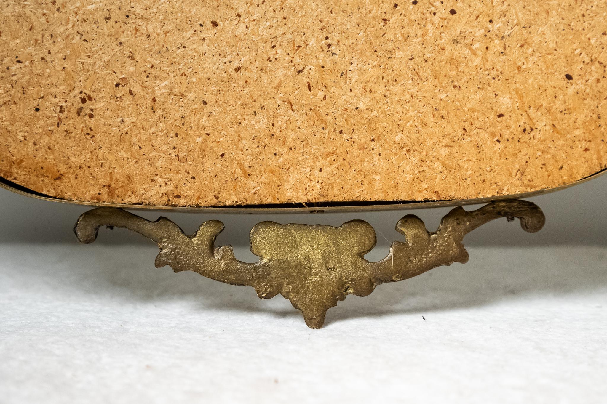 Élégant miroir en laiton fabriqué en Italie, années 1960 en vente 3