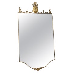 Elegante Specchio in ottone Made in Italy, Anni '60