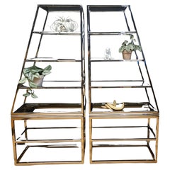 Vintage Chrome Steel Bookcases: Style and Functionality