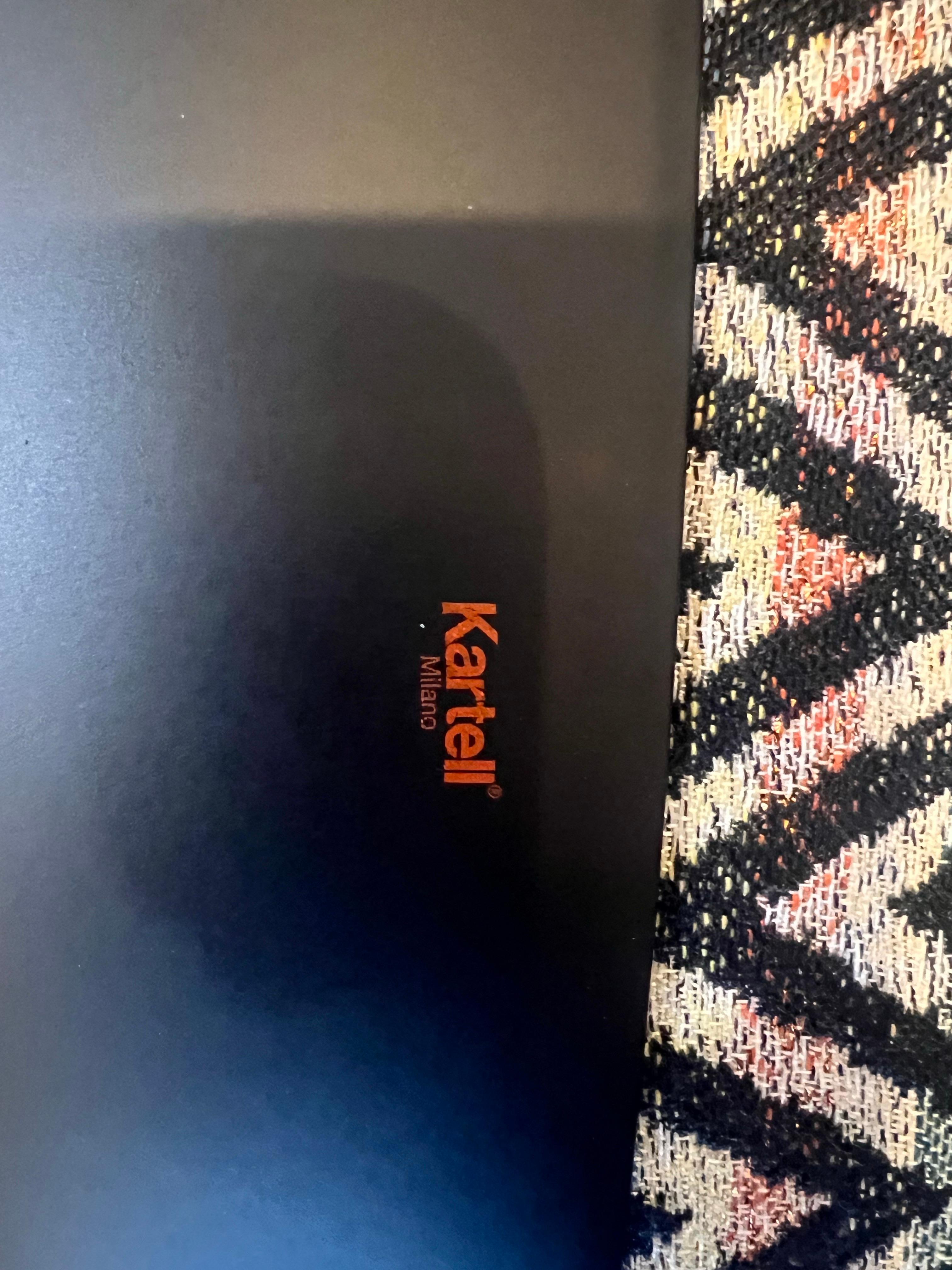 La chaise d'appoint Eleganza Ela Missoni de Kartell présente une structure en technopolymère thermoplastique recyclé post-industriel dérivé des dosettes de café Illy. Conçu par Philippe Starck, ce siège présente les motifs géométriques