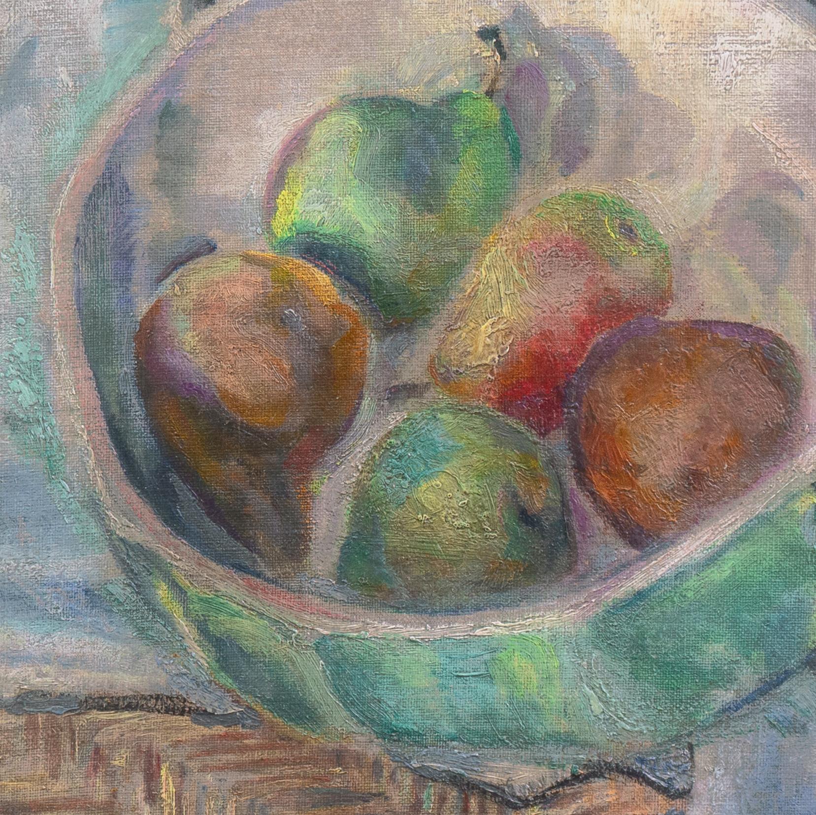 Nature morte aux poires, Carlisle, Philadelphie, femme artiste post-impressionniste en vente 2