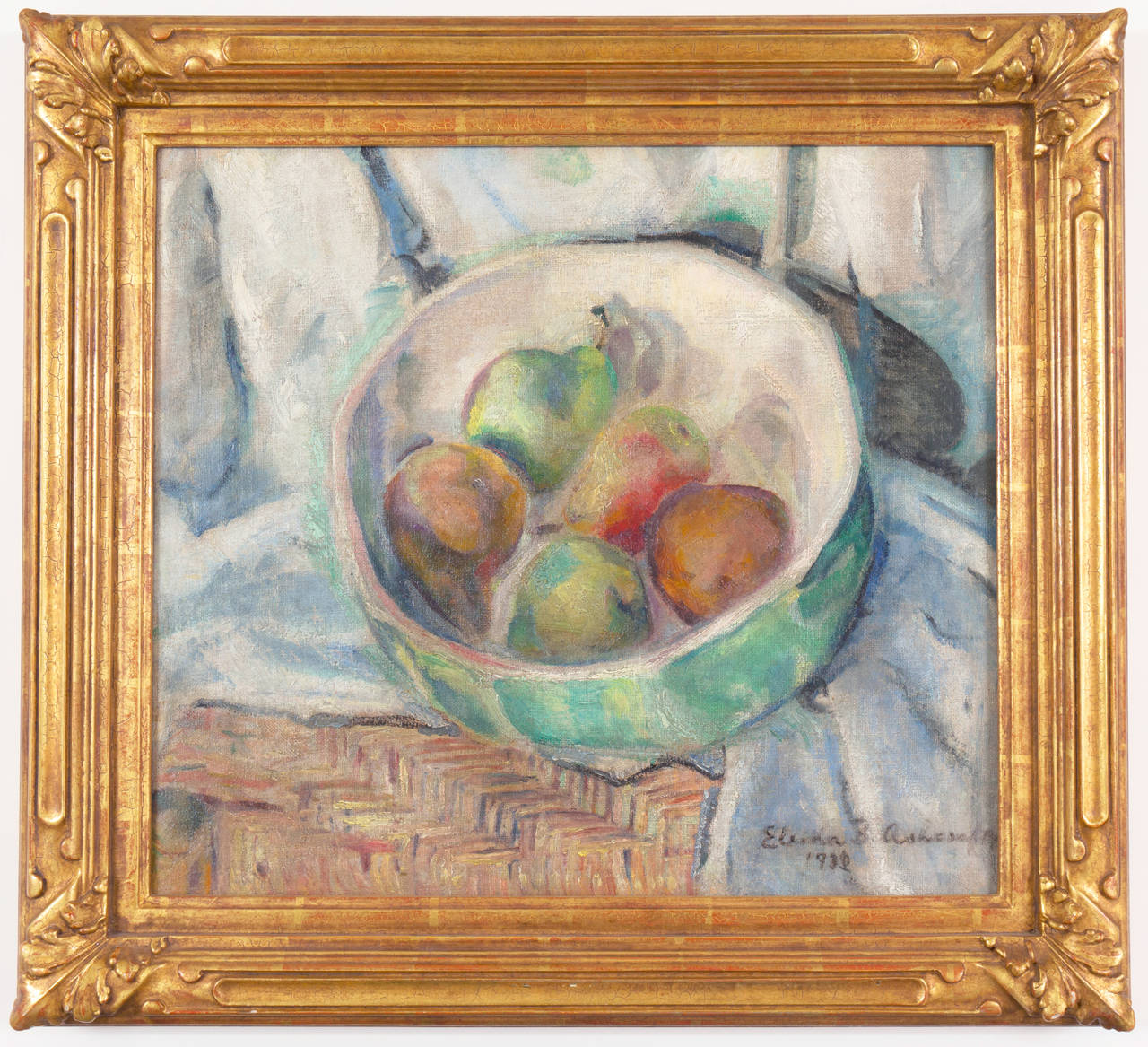 'Still Life of Pears', Philadelphia Post-Impressionist, Richard Tobey Frame