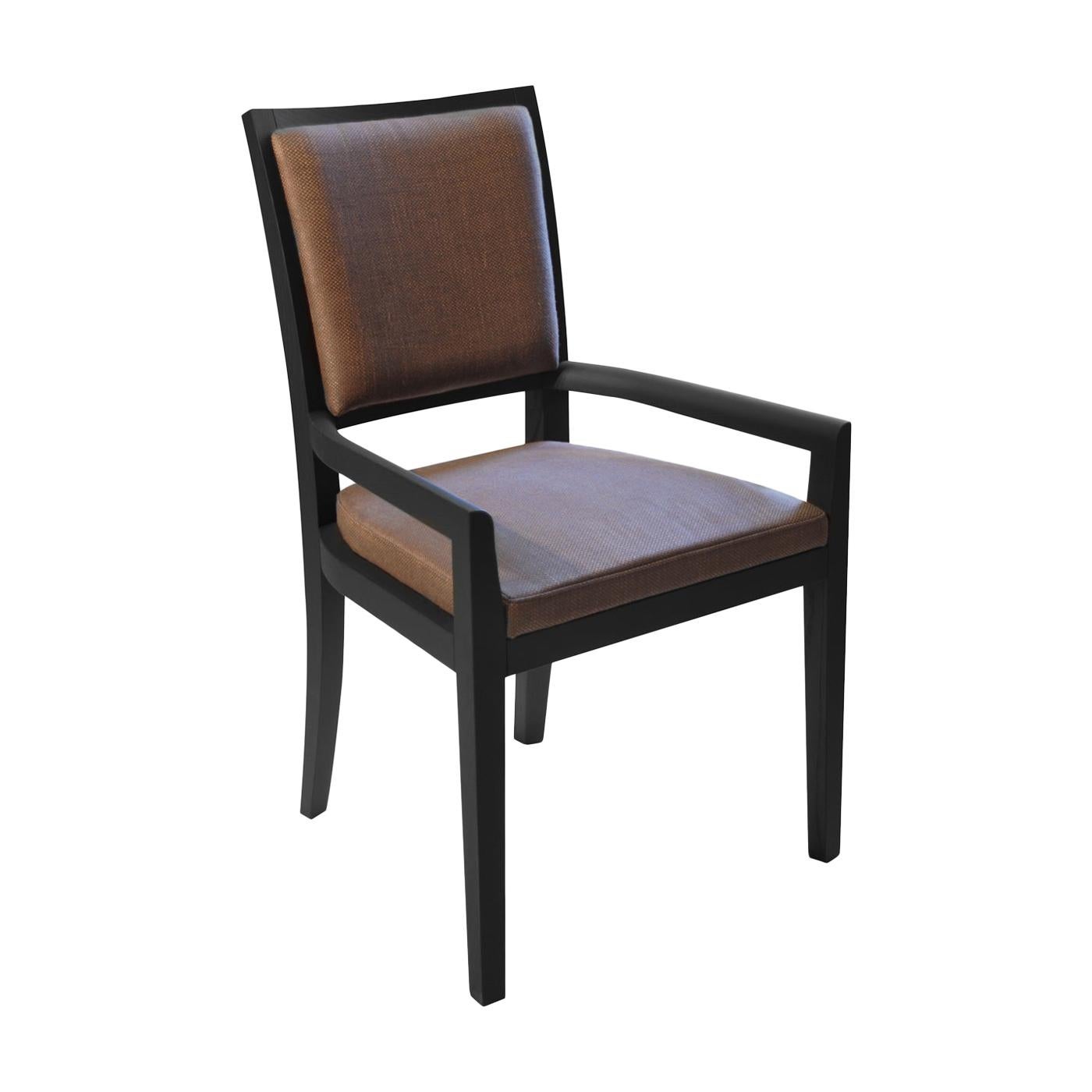 Elem Black Chair with Armrests For Sale