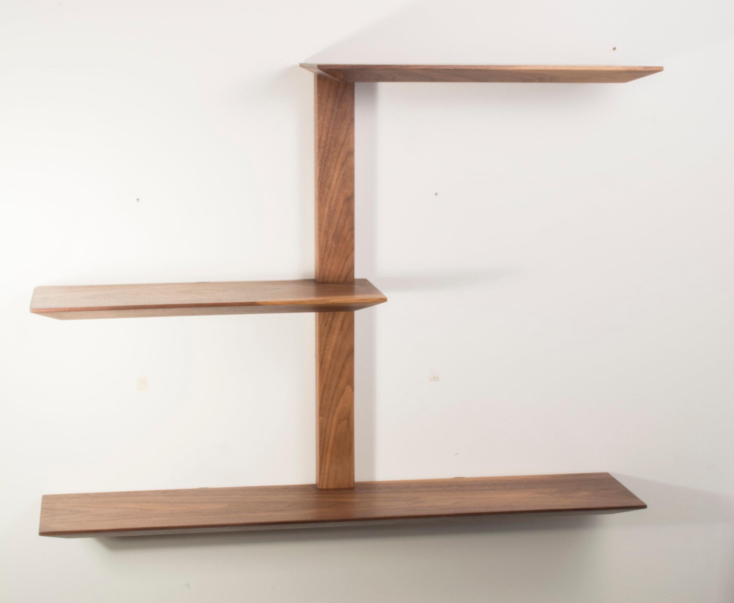 Elemen Shelving Solid Walnut Shelving System, Custom Arrangements Possible For Sale