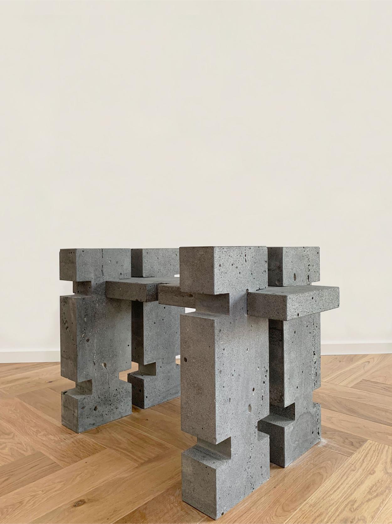 Element Basalt Bulk Stool by Nana Zaalishvili
Dimensions: W 85 x D 45 x H 55 cm
Materials: basalt

‘Element’, which combines furniture of different functions, was created under the influence of the Georgian Oda house and the 'construction element'