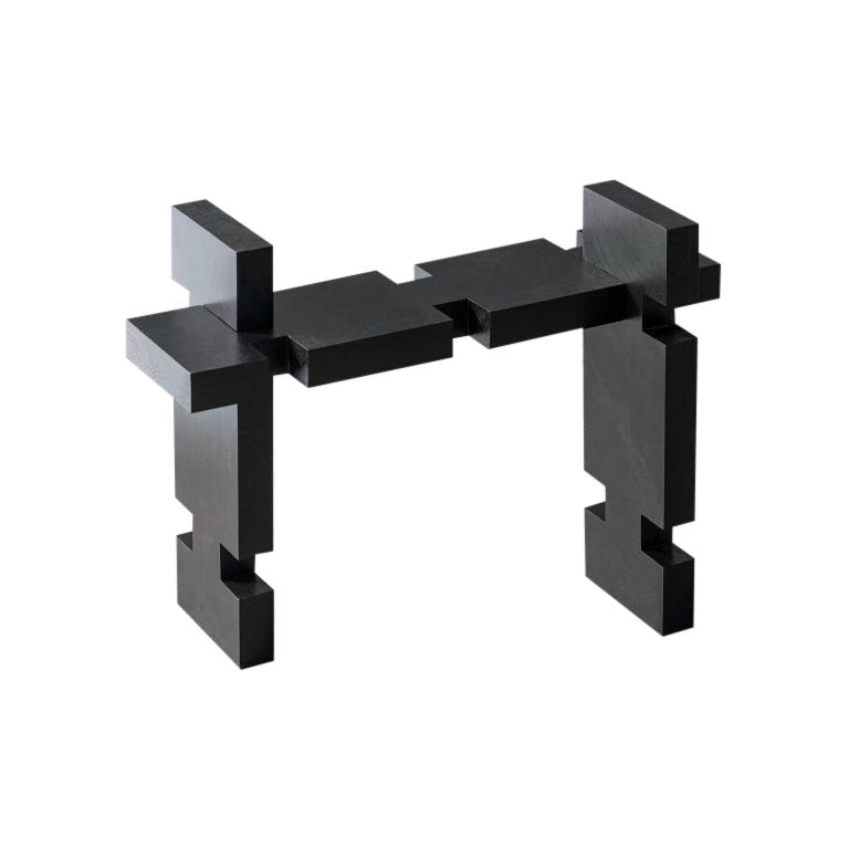 Taburete negro Element S de Idaaf Arquitectos