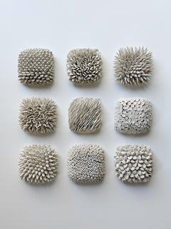 Grove / Contemporary Porcelain Micro Tile Wall Sculpture Installation