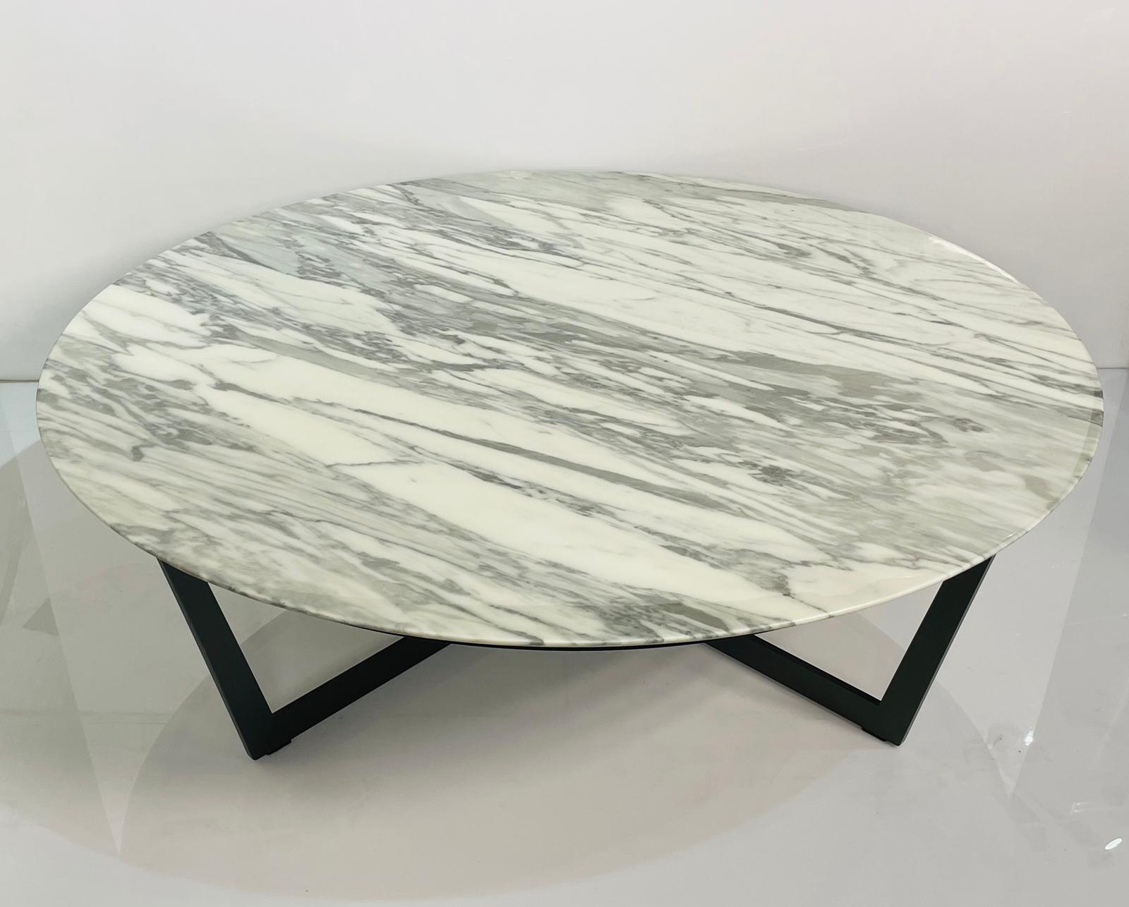 Element Coffee Table with Carrara Marble Top by Camerich 3