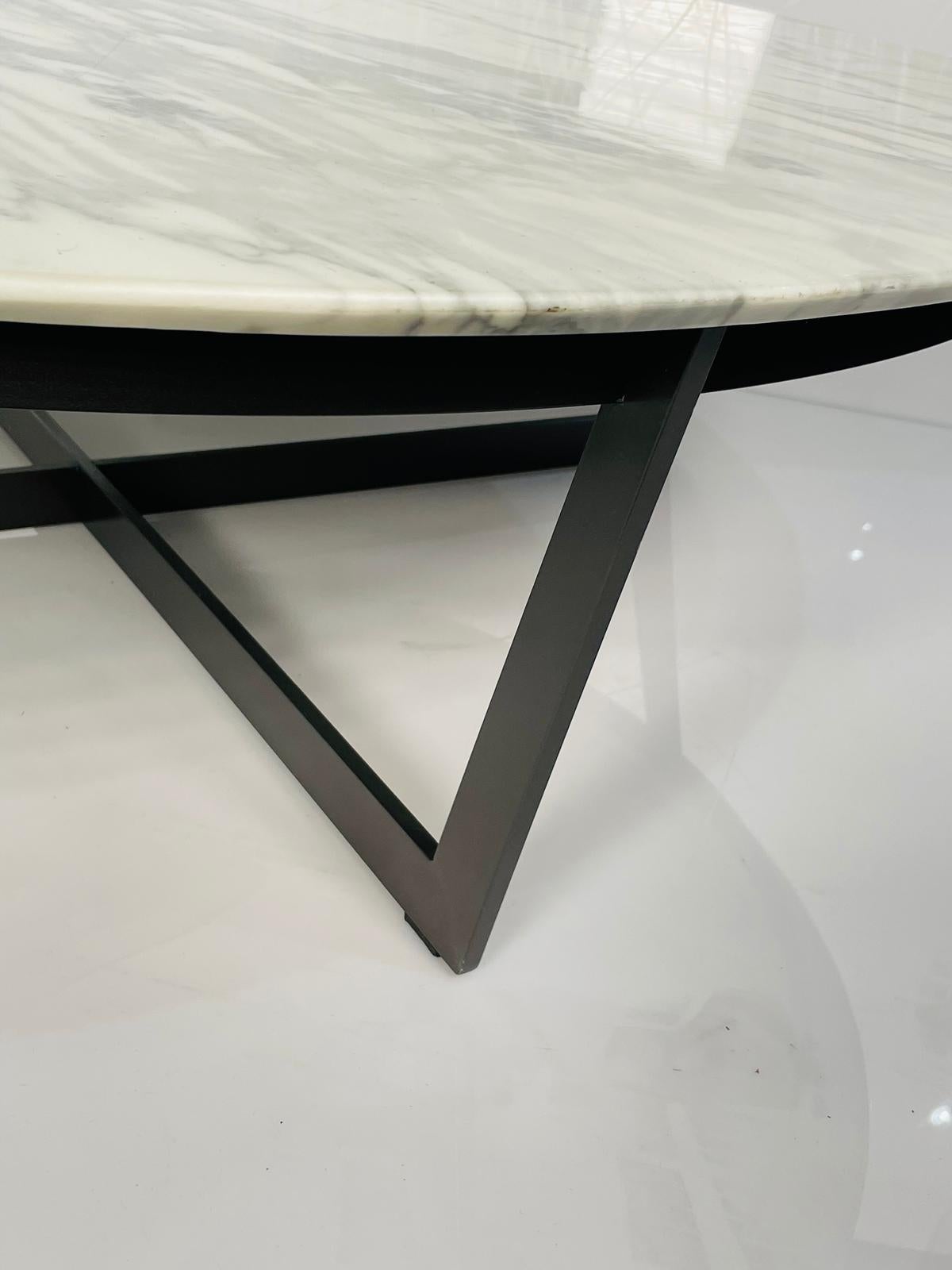 Element Coffee Table with Carrara Marble Top by Camerich 1