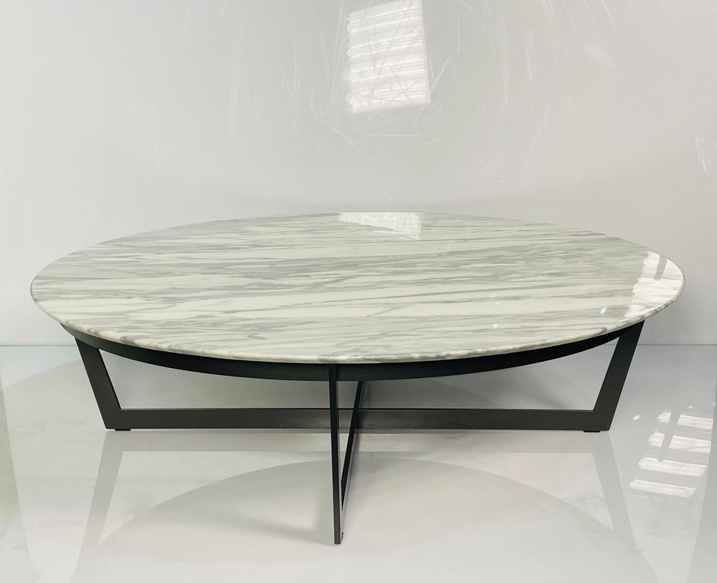 Element Coffee Table with Carrara Marble Top by Camerich 1