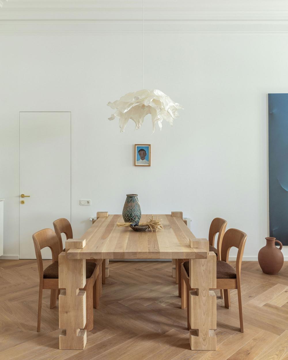 Element Dining Table by Nana Zaalishvili
Dimensions: W 120 x D 35 x H 80 cm
Materials: Century Old Oak

Made of solid wood, this coffee table is one of the pieces of the ‘Element’ collection influenced by the Georgian Oda house and the architect