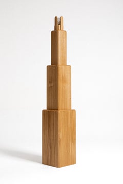 Element floor lamp in oak wood
