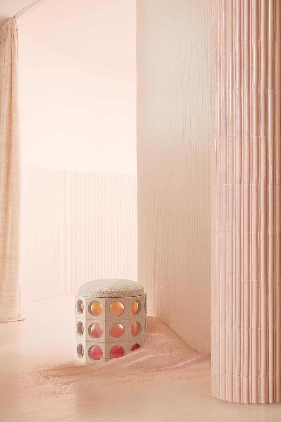 Other Element Pink Pouf by Patricia Bustos de la Torre For Sale