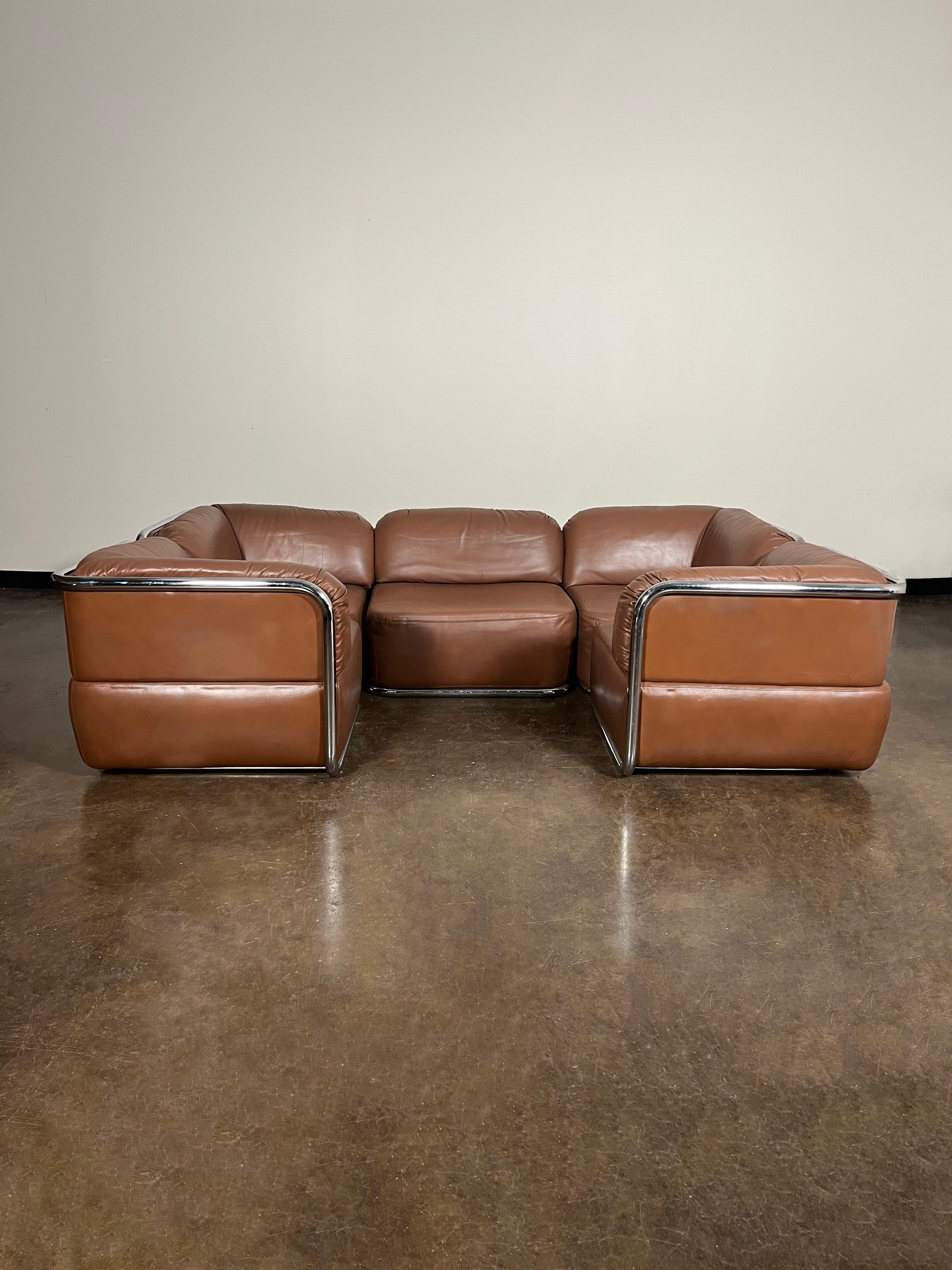  'Element' Sectional Set by Geoffrey Harcourt for Artifort, 1973, Signed  In Good Condition In Los Angeles, CA