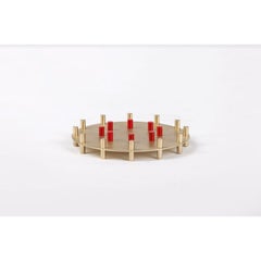 Unique Elementa Trivet in Satin Brass by Mingardo