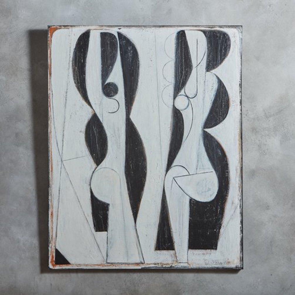 ‘Elemental’ by Chicago Artist, Karen Parisian. Acrylic on Canvas. Signed lower right.

Karen Parisian is a Chicago based artist. Her work can be thought of as Spiritual Modernism as she has found inspiration in the modern masters as well as her own