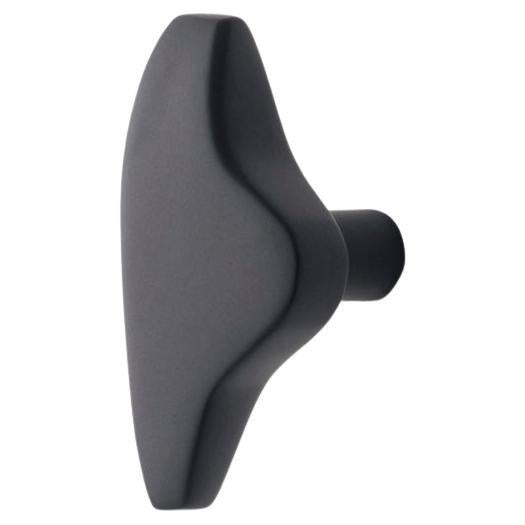 Elemental Holds Furniture and Cabinet Handle- Cloud- Matte Black Brass For Sale