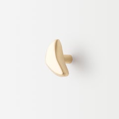 Elemental Holds Furniture and Cabinet Handle- Moon- Brushed Satin Brass