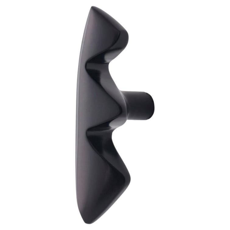 Elemental Holds Furniture and Cabinet Handle- Mountains- Matte Black Brass