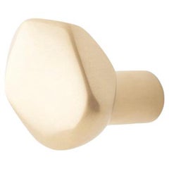 Maniglia per mobili e armadi Elemental Holds - Pebble - ottone satinato spazzolato