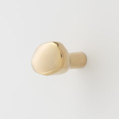 Elemental Holds Furniture and Cabinet Handle- Pebble- Polished Brass