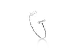 Bracelet de 2 maronites élémentaires en laiton plaqué or par Marion Fillancq