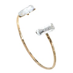 Bracciale Elementare Marion 2 in ottone placcato oro di Marion Fillancq