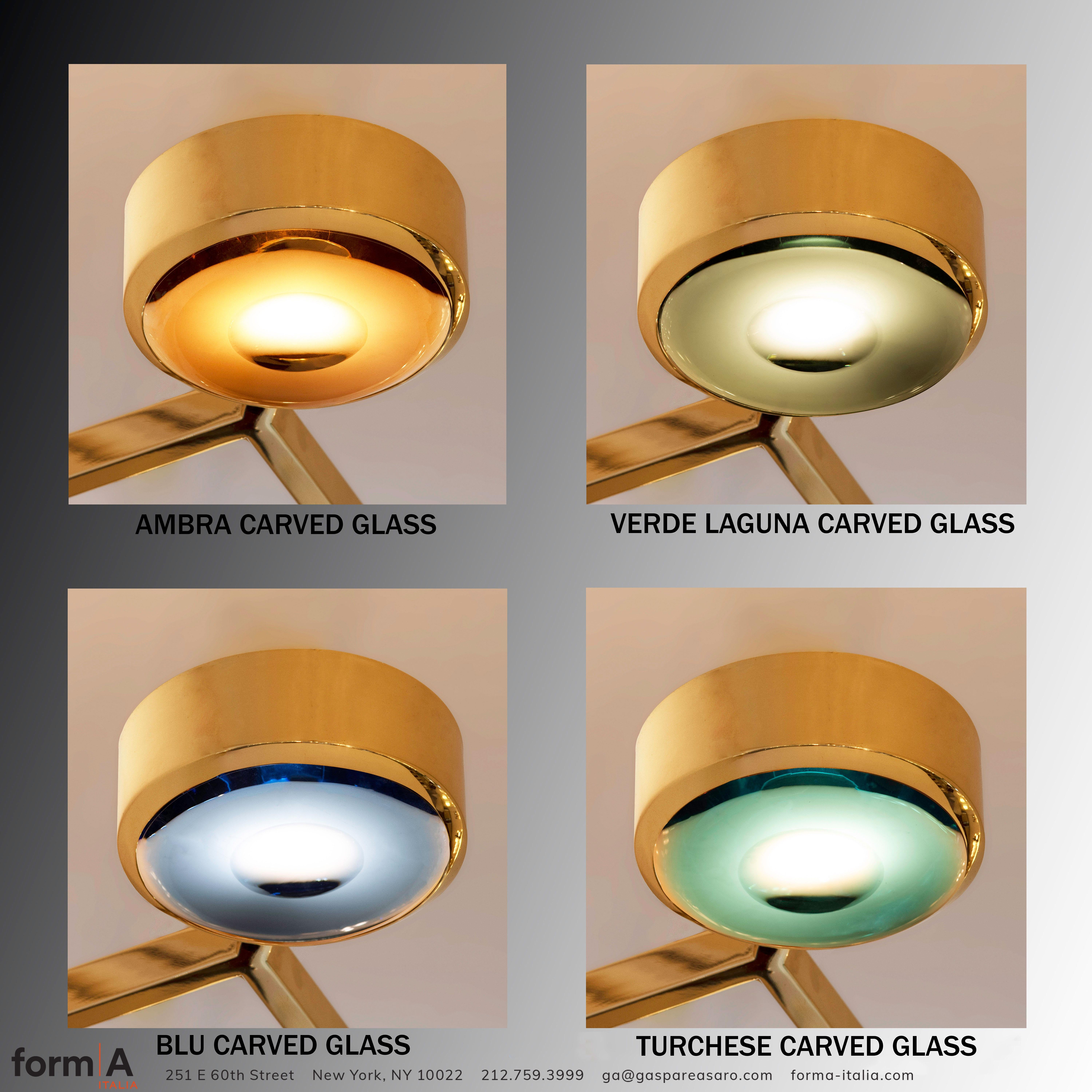 Brass Elemento Ceiling Light by form A