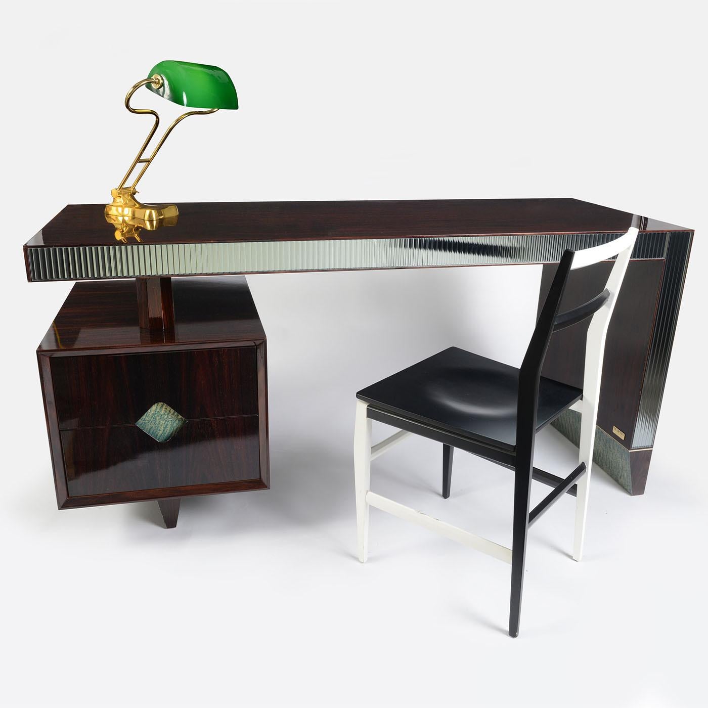 Wood Elemento M.I.3.1 Asymmetrical Desk For Sale