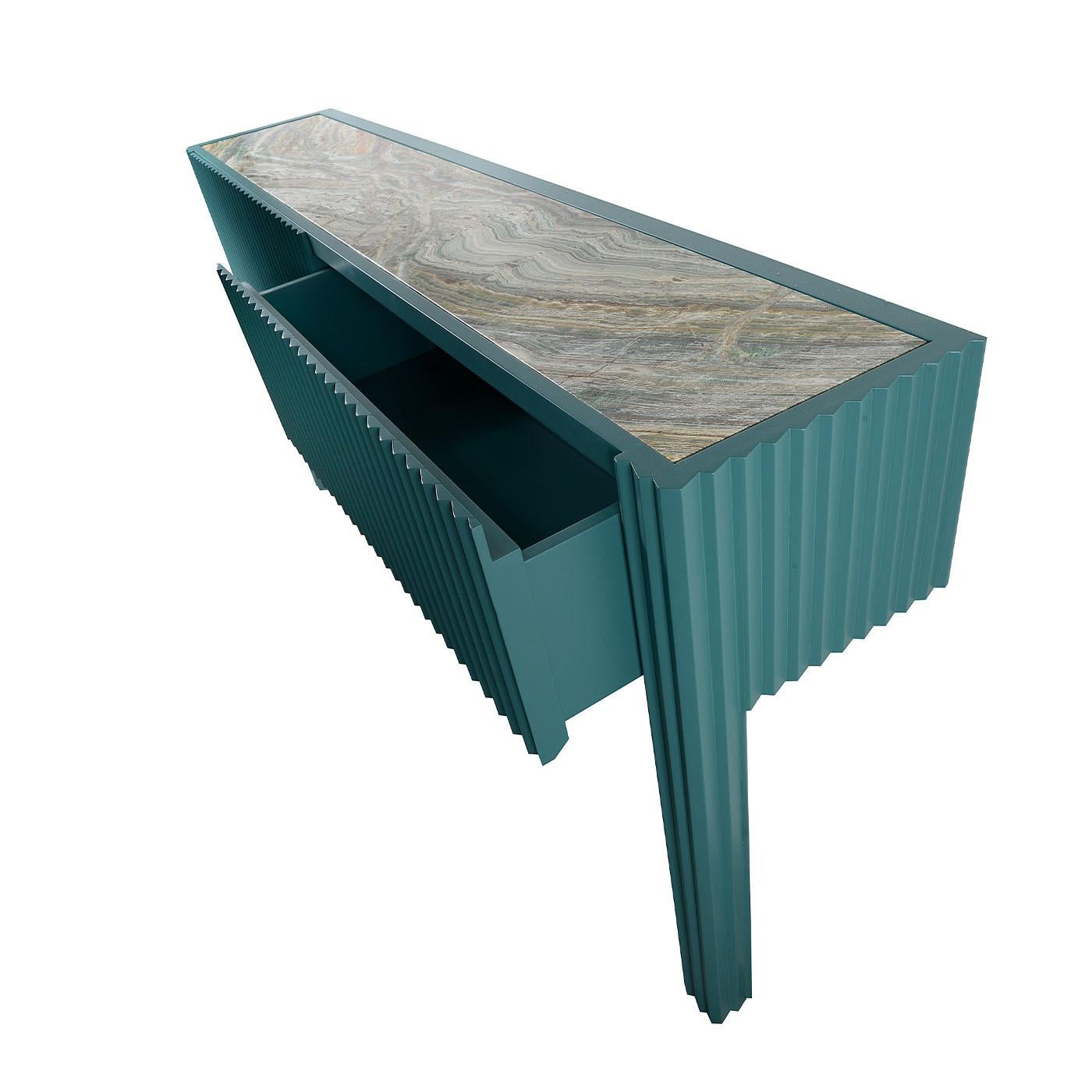 Elemento M.I.66.09 Green Onyx Console Table In New Condition For Sale In Milan, IT