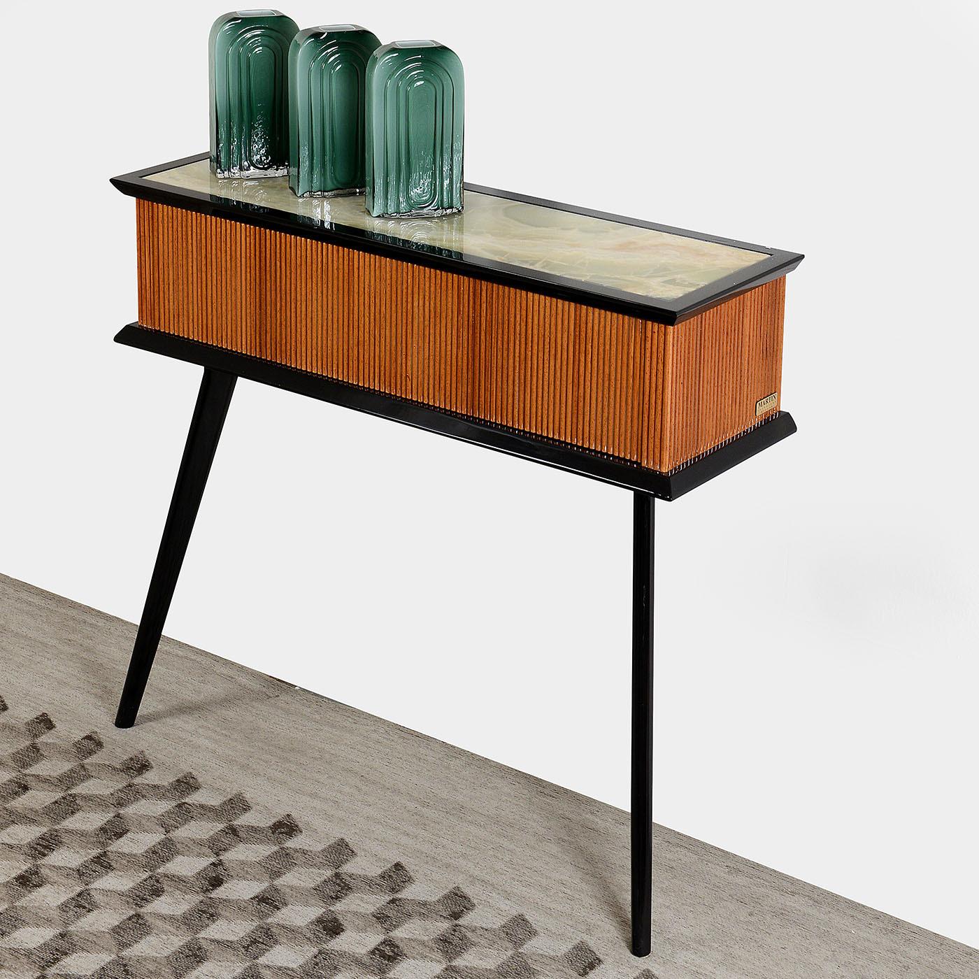 Elemento M.I.78.50 Ridged Console Table In New Condition For Sale In Milan, IT