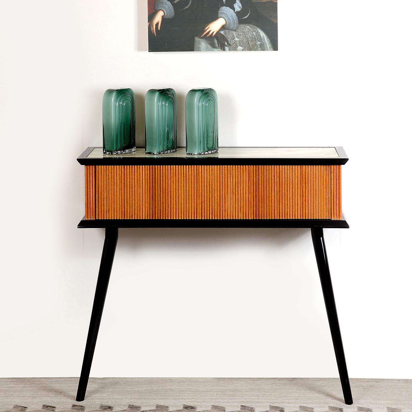 Contemporary Elemento M.I.78.50 Ridged Console Table For Sale