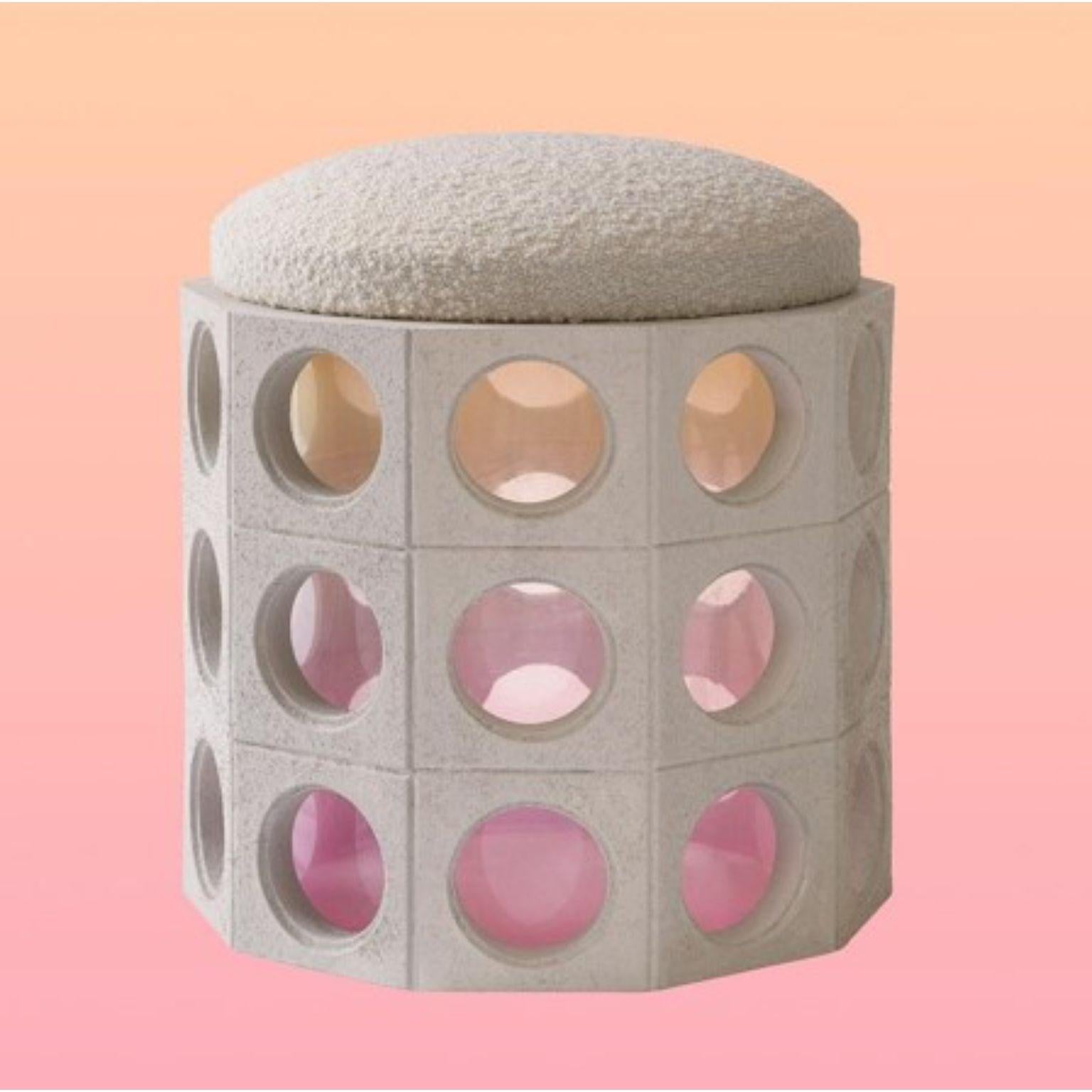 Elemento Pouf fire by Houtique
Materials: upholstery, fabric
Dimensions: D 40 x W 40 x H 46 cm

Designed by Patricia Bustos.
Made in Spain.
Resin structure.
Painted methactylate gradient interior.
(3 color options).

A pouf inspired by the