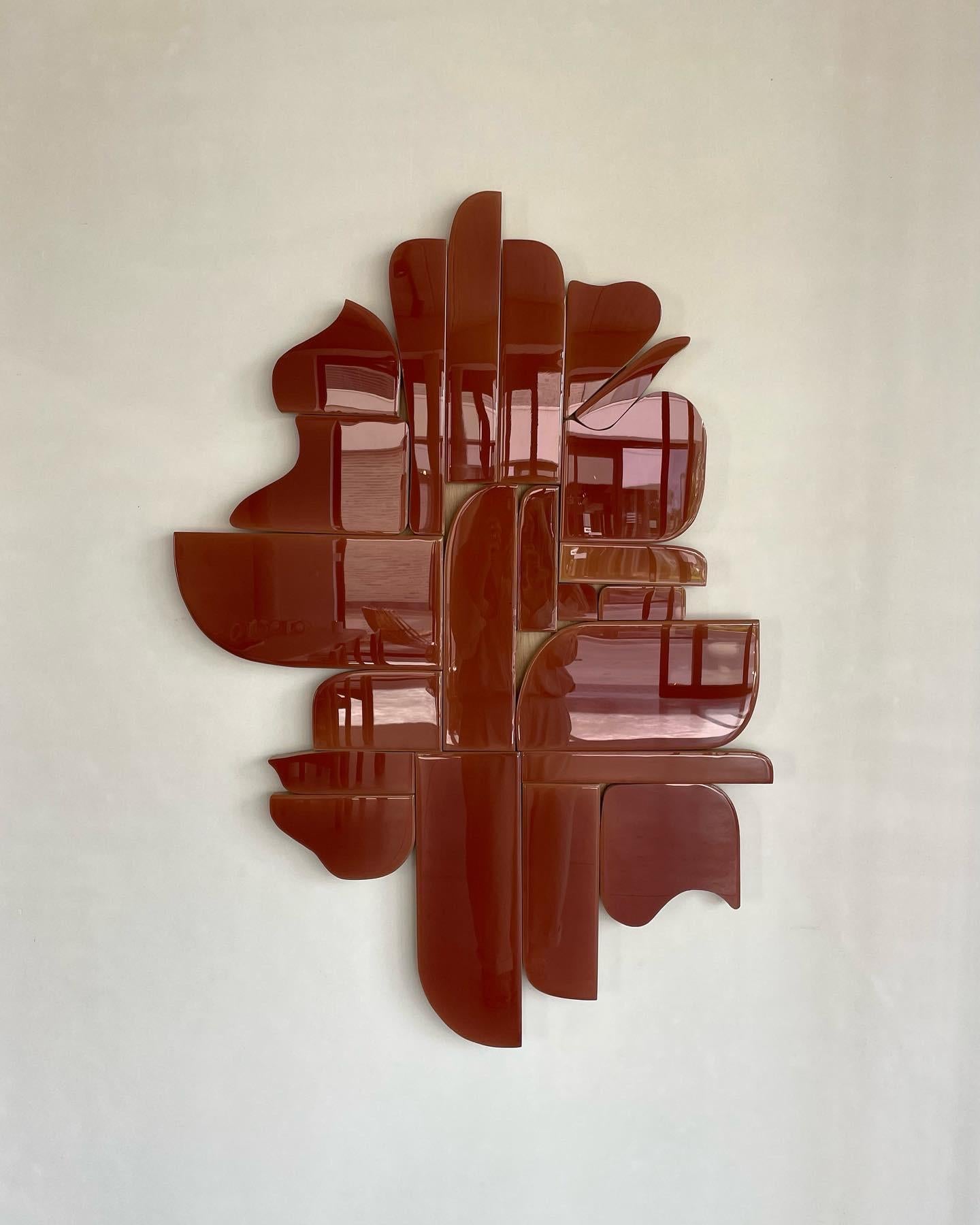 Elements #34 wall sculpture by Eline Baas
Dimensions: D 87 x W 5 x H 127 cm
Materials: Wax, Wood

STUDIO ELINE BAAS is an Amsterdam-based Interior Design studio. 

Whether it is a private home, office, restaurant, hotel or the aesthetic