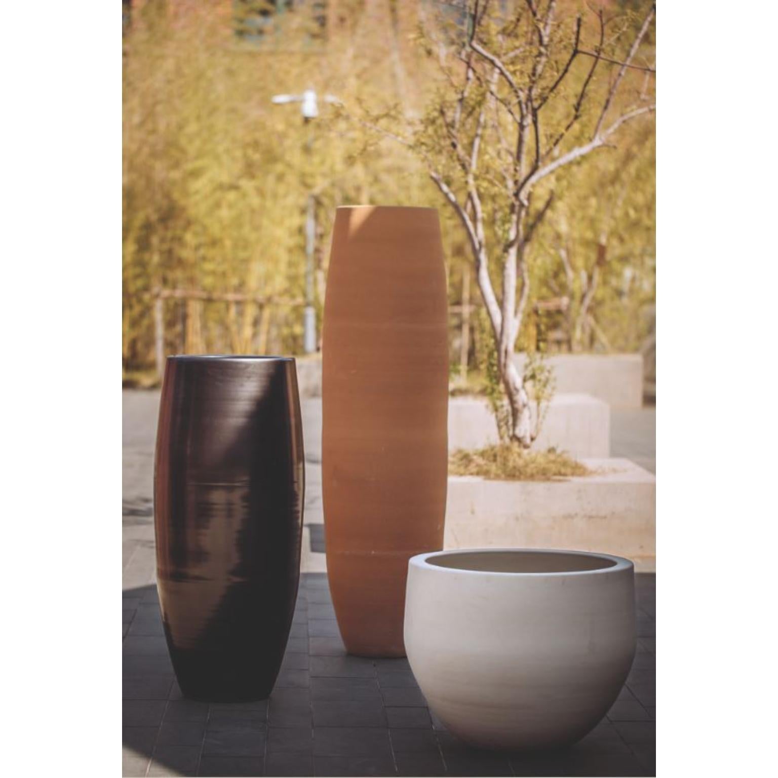 Contemporary Elements Planters M by WL Ceramics For Sale